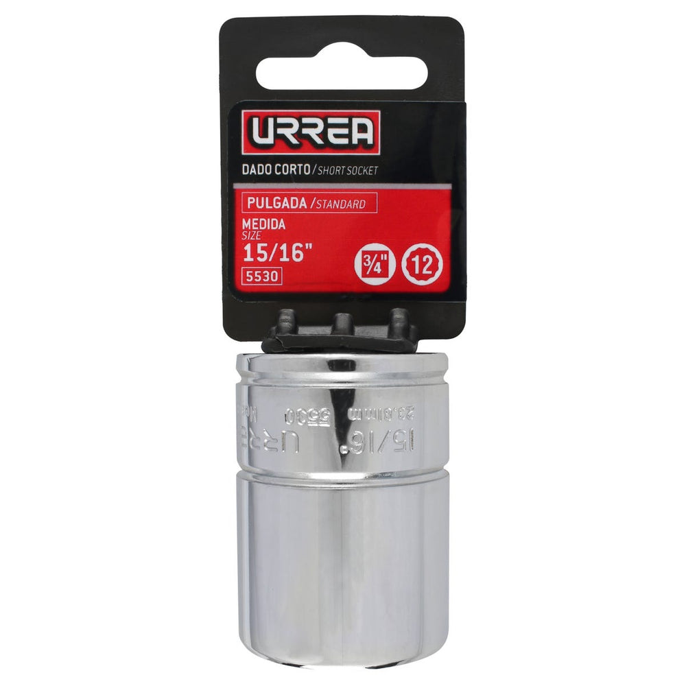 Dado cuadro de 3/4", 12 puntas, en pulgadas, 15/16" Urrea 5530 - imagen 5