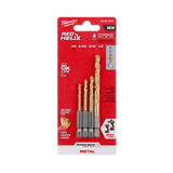 Juego de brocas de titanio shockwave 4 piezas Milwaukee 48-89-4644