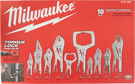 Kit de 10 pinzas Torque Lock Milwaukee 48-22-3690