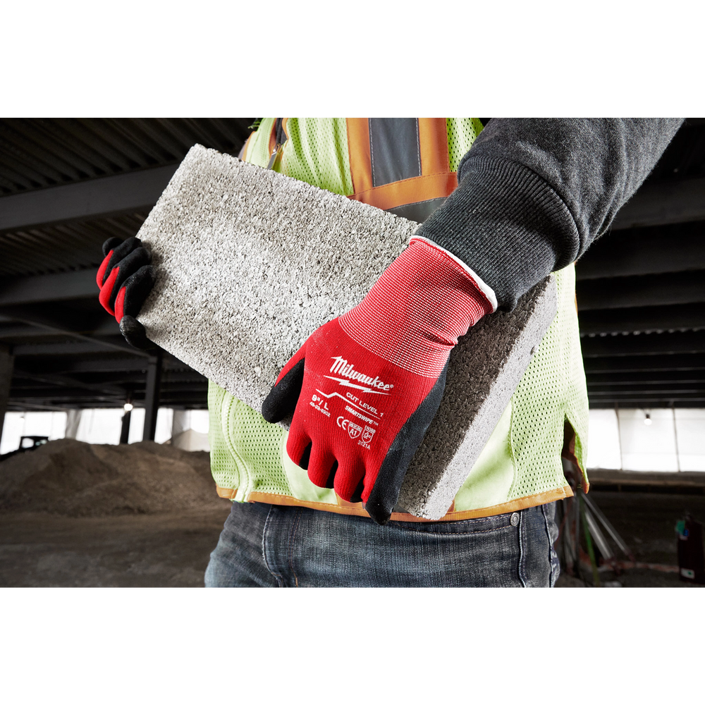 Guantes anticorte nivel 1 bañados en nitrilo L Milwaukee 48-22-8902 – imagen 4