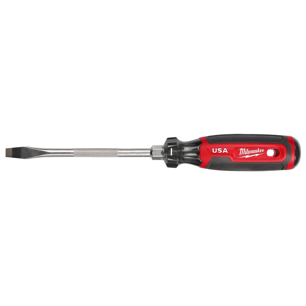 Destornillador de punta plana de 5/16" de 6" con empuñadura acolchonada (EE. UU.) Milwaukee MT207