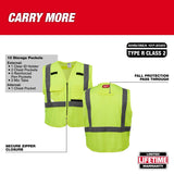 Chaleco de seguridad amarillo de alta visibilidad Clase 2: 2XL/3XL Milwaukee 48-73-5023 - imagen 5