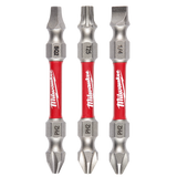 Brocas de extremo doble PH2/SQ2/T25 SHOCKWAVE Impact Duty™, 3 unidades Milwaukee 48-32-4319