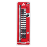 Juego de 14 piezas de cubos profundos métricos de 6 puntas SHOCKWAVE Impact Duty™ Milwaukee 49-66-7003