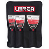 Juego de espátulas flexibles de acero inoxidable con mango bimaterial, 3 piezas Urrea 6500X