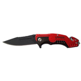 Navaja abatible de acero inoxidable para emergencias, 8-1/4" Urrea 686C