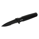 Navaja abatible de acero inoxidable hoja aserrada, 8" Urrea 686