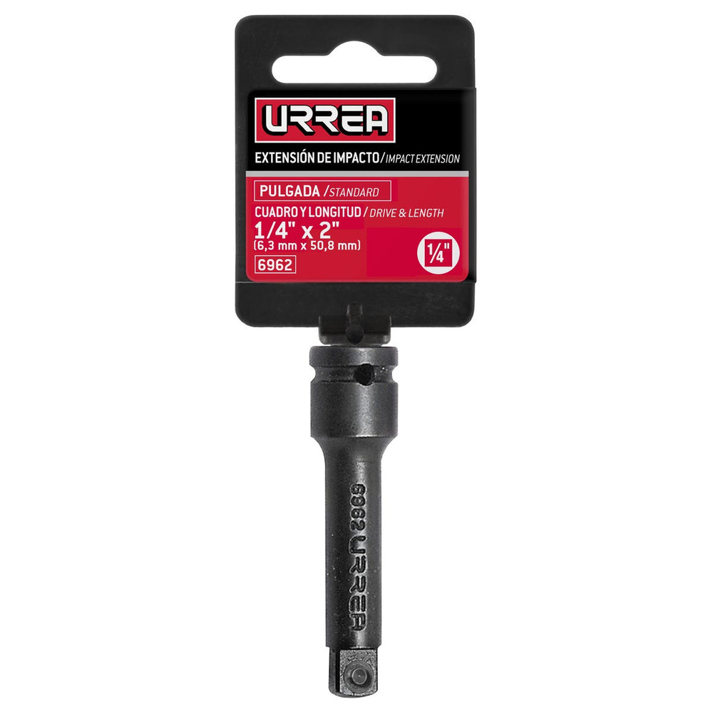 Extensión con perno para dado de impacto cuadro de 1/4", 2" Urrea 6962 - imagen 3