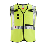 Chaleco de seguridad amarillo desprendible de gran visibilidad clase 2 AR/FR Cat. 1 - S/M (ANSI/CSA) Milwaukee 48-73-5311