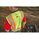 Chaleco de seguridad naranja de gran visibilidad clase 2 para inspector: L/XL talla L/XL Milwaukee 48-73-5166 - imagen 8