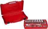 juego de llave de trinquete y cubo de 3/8" y cubos métricos, 28 piezas Milwaukee 48-22-9408 - imagen 4