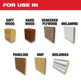 Hoja circular de corte corte Ultra Finish de 7-1/4" de 60 toneladas de grosor Milwaukee 48-40-0730 - imagen 4