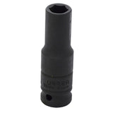 Dado de impacto largo cuadro de 1/2", 6 puntas, en pulgadas, 1/2" Urrea 7316H