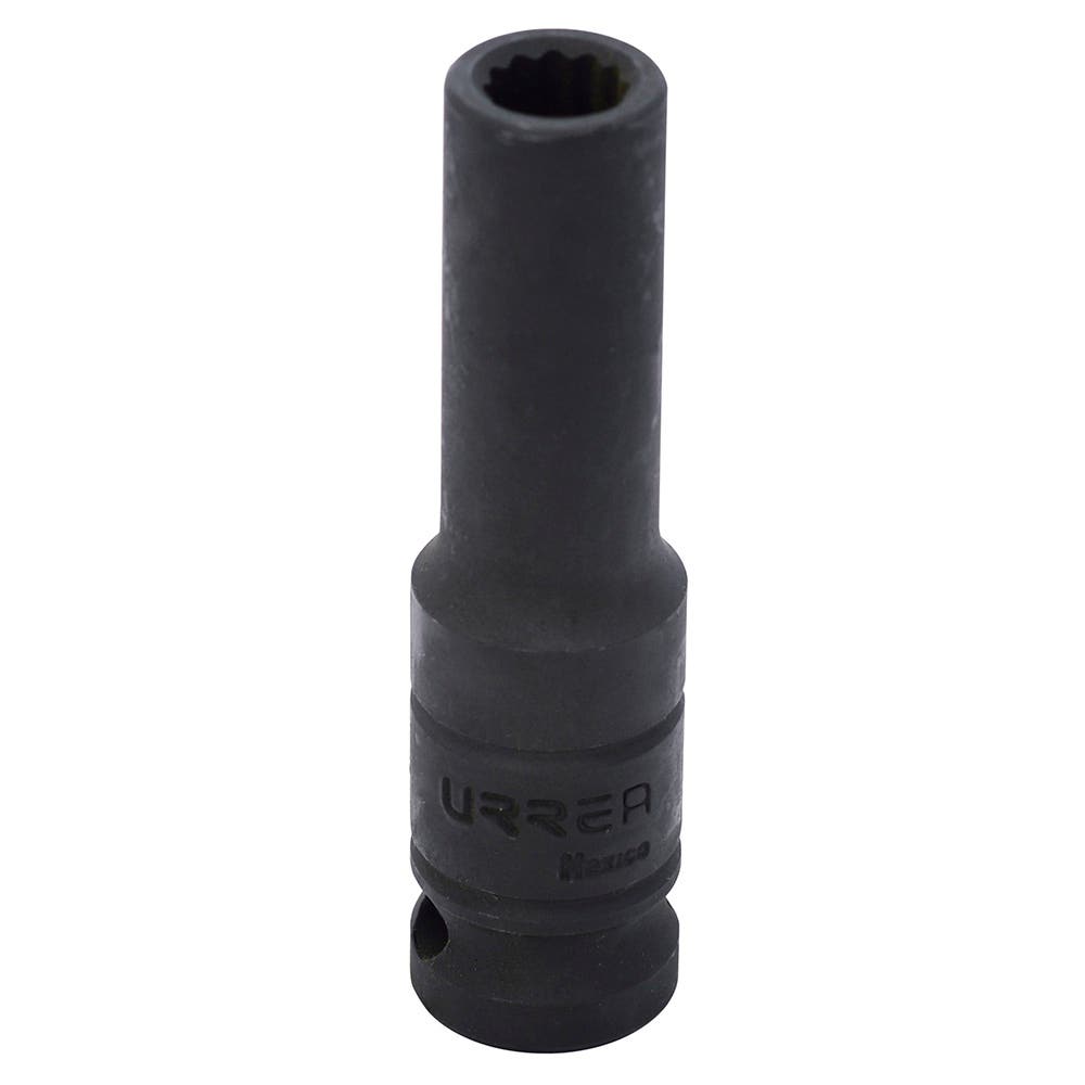 Dado de impacto largo cuadro de 1/2", 12 puntas, en pulgadas, 9/16" Urrea 7318