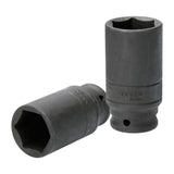 Dado de impacto largo cuadro de 1/2", 6 puntas, métrico, 35 mm Urrea 7335M - imagen 2