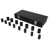 Juego de dados de impacto cuadro de 1/2", 6 puntas, métricos, 15 piezas Urrea 7401MC - imagen 3