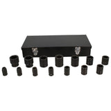 Juego de dados de impacto cuadro de 1/2", 6 puntas, en pulgadas, 15 piezas, en caja Urrea 7402C - imagen 3