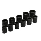 Juego de dados de impacto cuadro de 1/2", 6 puntas, en pulgadas, 11 piezas Urrea 74102
