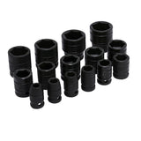Juego de dados de impacto cuadro de 1/2", 6 puntas, en pulgadas, 15 piezas Urrea 74104 - imagen 2