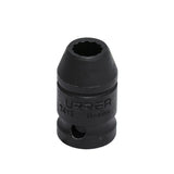Dado de impacto cuadro de 1/2", 12 puntas, en pulgadas, 3/8" Urrea 7412