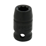 Dado de impacto cuadro de 1/2", 8 puntas, en pulgadas, 9/16" Urrea 7418S