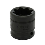 Dado de impacto cuadro de 1/2", 8 puntas, en pulgadas, 3/4" Urrea 7424S