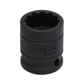 Dado de impacto cuadro de 1/2", 12 puntas, en pulgadas, 13/16" Urrea 7426