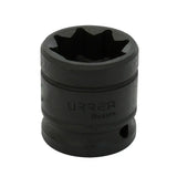 Dado de impacto cuadro de 1/2", 8 puntas, en pulgadas, 15/16" Urrea 7430S