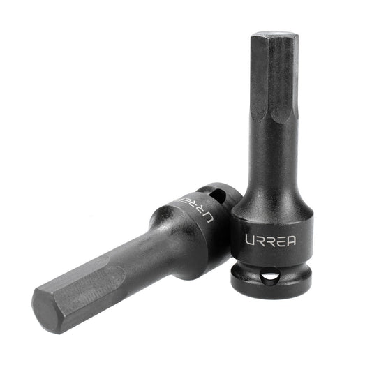 Dado de impacto con punta hexagonal cuadro de 1/2", métrico, 14 mm Urrea 7441-14M