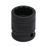Dado de impacto cuadro de 1/2", 12 puntas, en pulgadas, 1-3/8" Urrea 7444 - imagen 2
