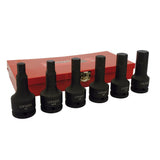 Juego de dados de impacto con punta hexagonal cuadro de 3/4", en pulgadas, 6 piezas Urrea 75150 - imagen 2