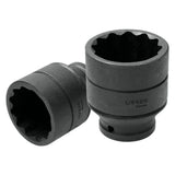 Dado de impacto cuadro de 3/4", 12 puntas, en pulgadas, 2-3/8" Urrea 7538T