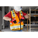 Chaleco de seguridad naranja de gran visibilidad clase 2 para inspector: L/XL talla L/XL Milwaukee 48-73-5166 - imagen 4