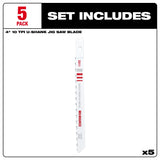 Largo 4” tpi 10 acero con alto contenido de carbono Milwaukee 48-42-2311 - imagen 4