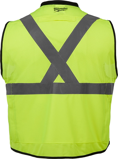 Chaleco de seguridad amarillo de alto rendimiento y alta visibilidad Clase 2: S/M (CSA) Milwaukee 48-73-5081 - imagen 2