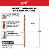 Broca de cobalto RED HELIX™ de 3/16" Milwaukee 48-89-2309 - imagen 5