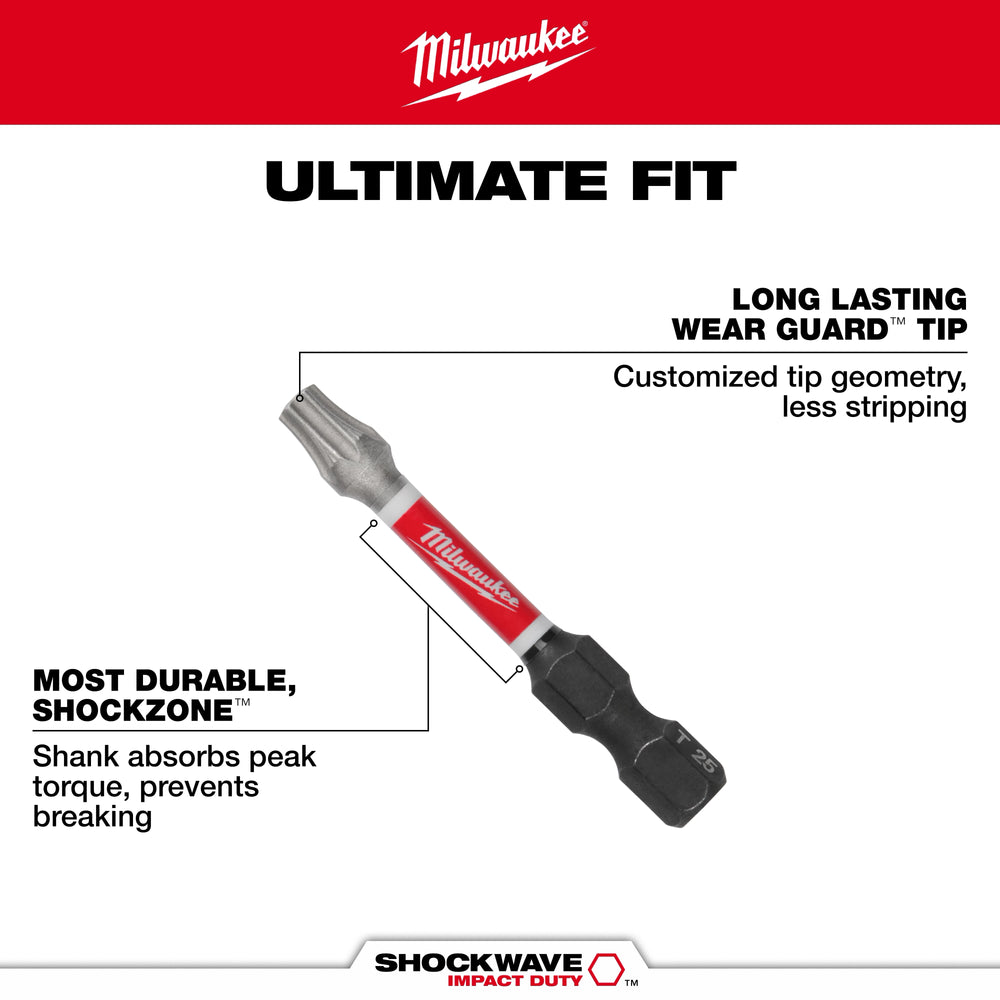 Punta torx t 20 x 2" - bulk (25) Milwaukee 48-32-4784 - imagen 5