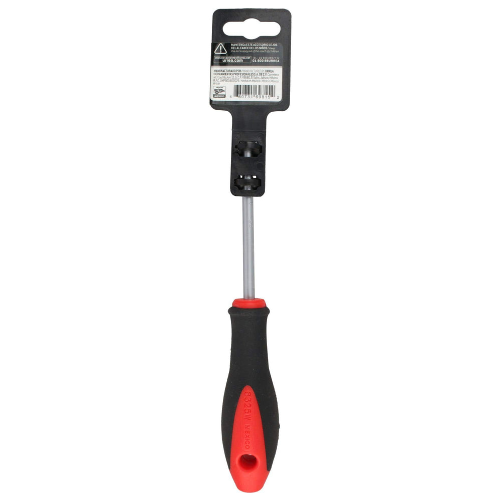 Destornillador con mango bimaterial, punta Torx barra redonda T25 x 4" Urrea 8325W - imagen 4