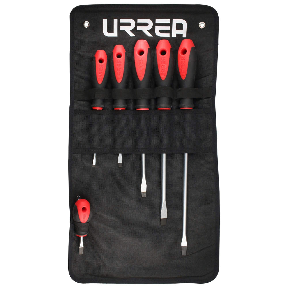 Juego combinado de destornilladores con mango bimaterial , 6 piezas, en estuche Urrea 8600B - imagen 3