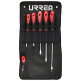 Juego combinado de destornilladores con mango bimaterial , 6 piezas, en estuche Urrea 8600B - imagen 3