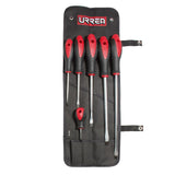 Juego combinado de destornilladores con mango bimaterial , 6 piezas, en estuche Urrea 8600B - imagen 2