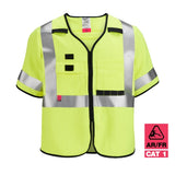 Chaleco de seguridad amarillo de gran visibilidad clase 3 AR/FR Cat. 1, tallas L/X Milwaukee 48-73-5322 - imagen 2