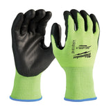Guantes de corte de alta visibilidad nivel 2 bañados en poliuretano - XL Milwaukee 48-73-8923 - imagen 2