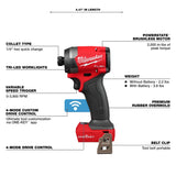 Destornillador de impacto hexagonal M18 FUEL™ de 1/4" con ONE-KEY™ Milwaukee 2957-20 - imagen 3