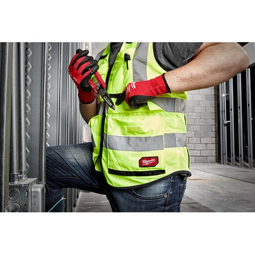 Chaleco de seguridad amarillo de alto rendimiento y alta visibilidad Clase 2: S/M (CSA) Milwaukee 48-73-5081 - imagen 4