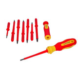 Juego de destornilladores con mango bimaterial y puntas intercambiables 1000 V, 10 piezas Urrea 9300V - imagen 3