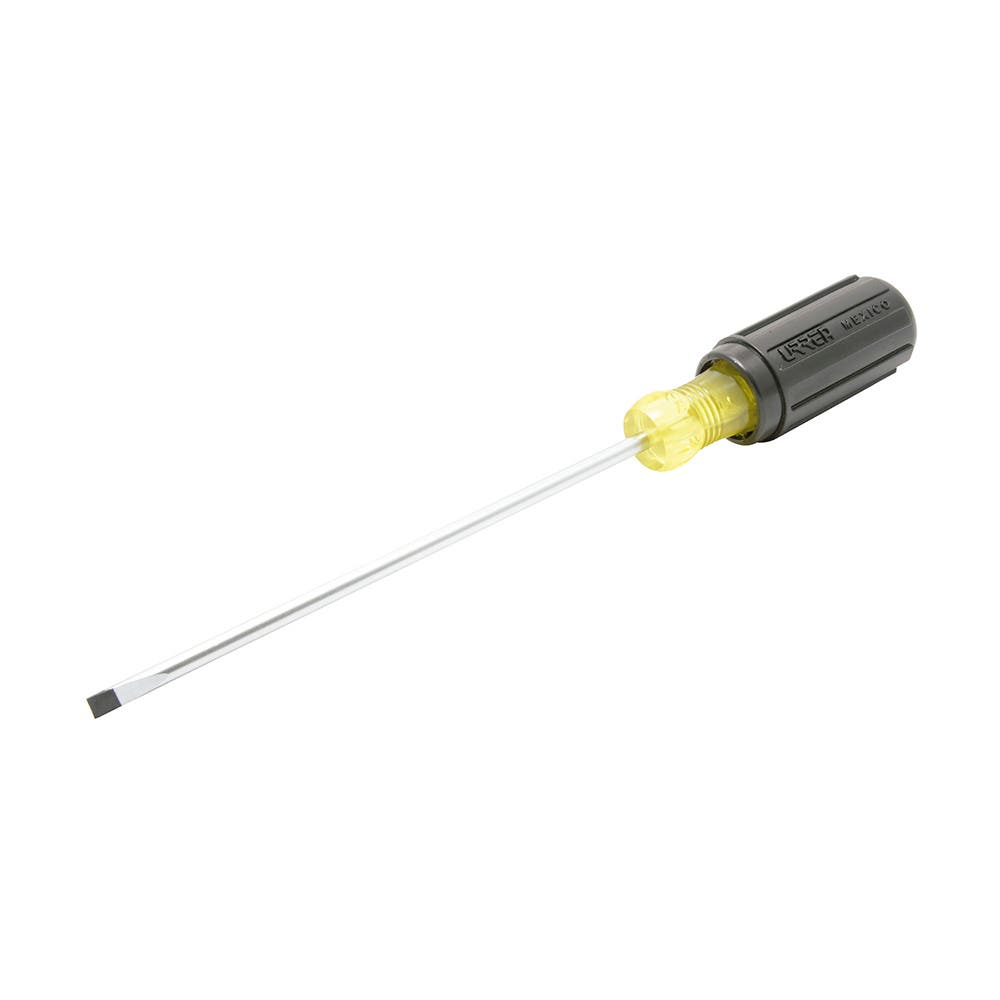 Destornillador con mango cushion grip, punta cabinet barra redonda 3/16" x 4" Urrea 9432 - imagen 2