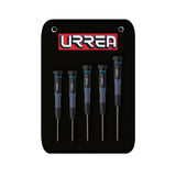 Juego de destornilladores de precisión ESD anti-estáticos,punta Torx,5 piezas,en estuche Urrea 9500BT
