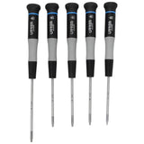 Juego de destornilladores de precisión ESD anti-estáticos,punta Torx,5 piezas,en estuche Urrea 9500BT - imagen 4