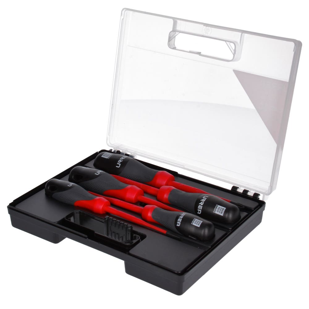 Juego de destornilladores barra slim con mango trimaterial 1000 V, 5 piezas Urrea 9700TSA - imagen 7